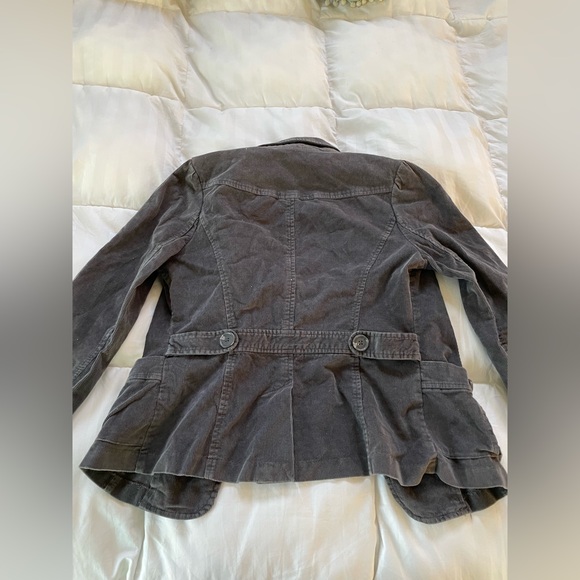 St. Johns Bay Women’s Dark Grey Corduroy Jacket - Picture 2 of 8